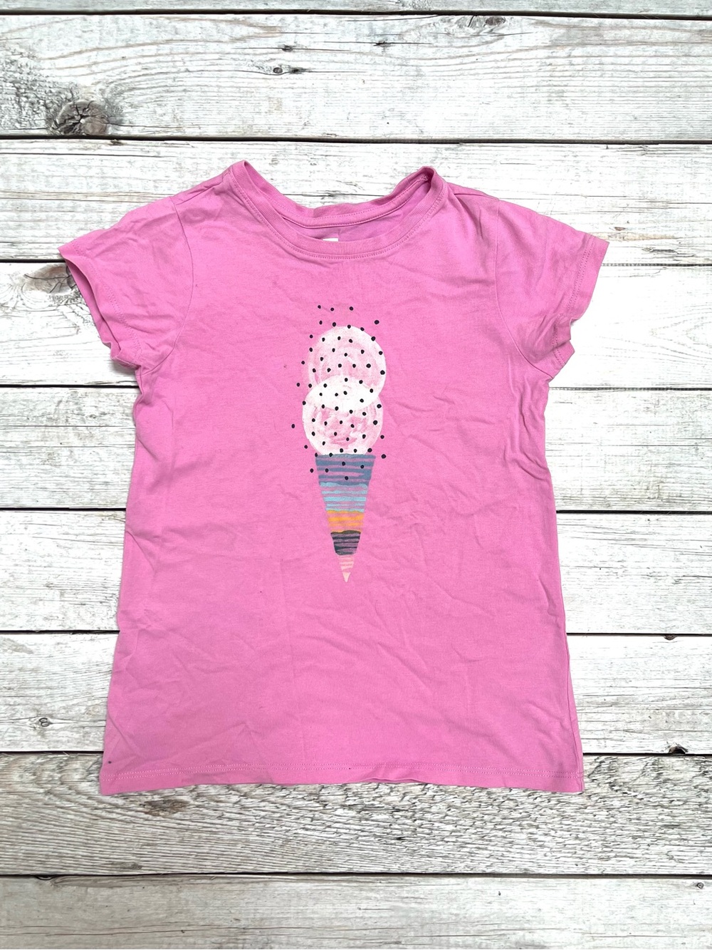 Tea Collection Pink Ice Cream Cone Graphic Tee